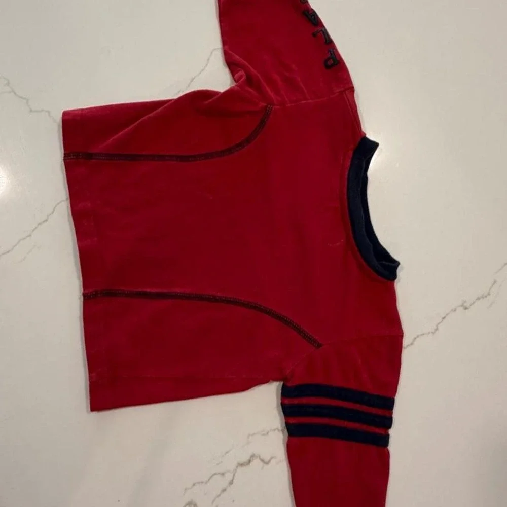 Y2K red baby fall long sleeve